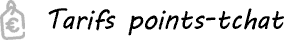 Tarifs